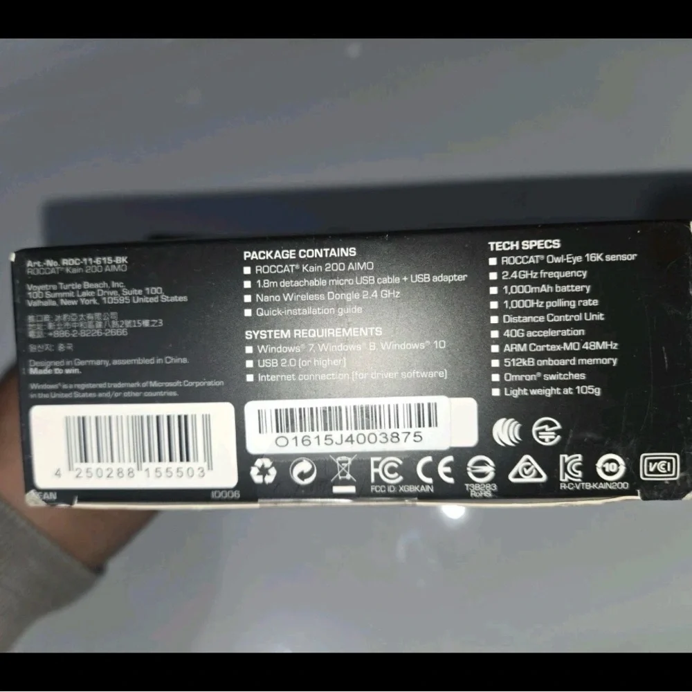 Kain 200 AIMO Wireless Mouse - Black